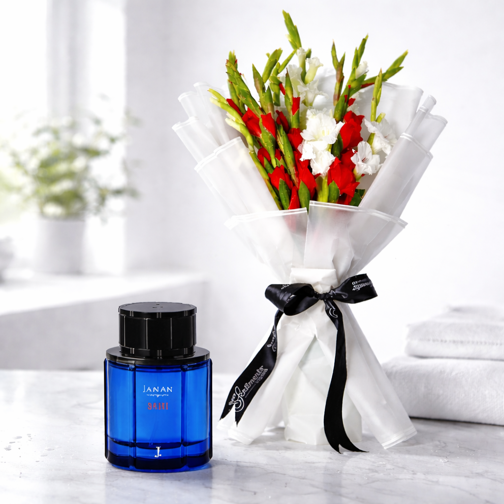 Janan Sports with Simply Bright Bouquet