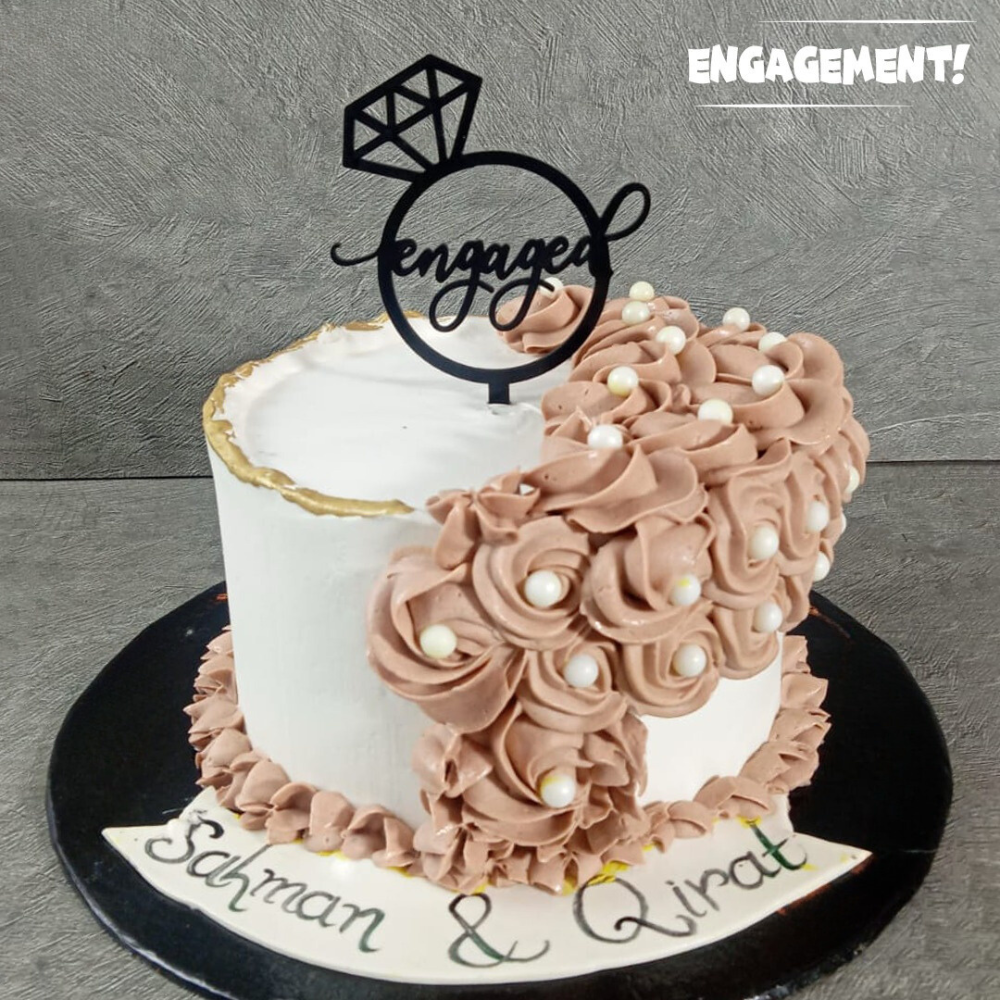 Engagement Bliss Cake - 3 Lbs - TCS SentimentsExpress