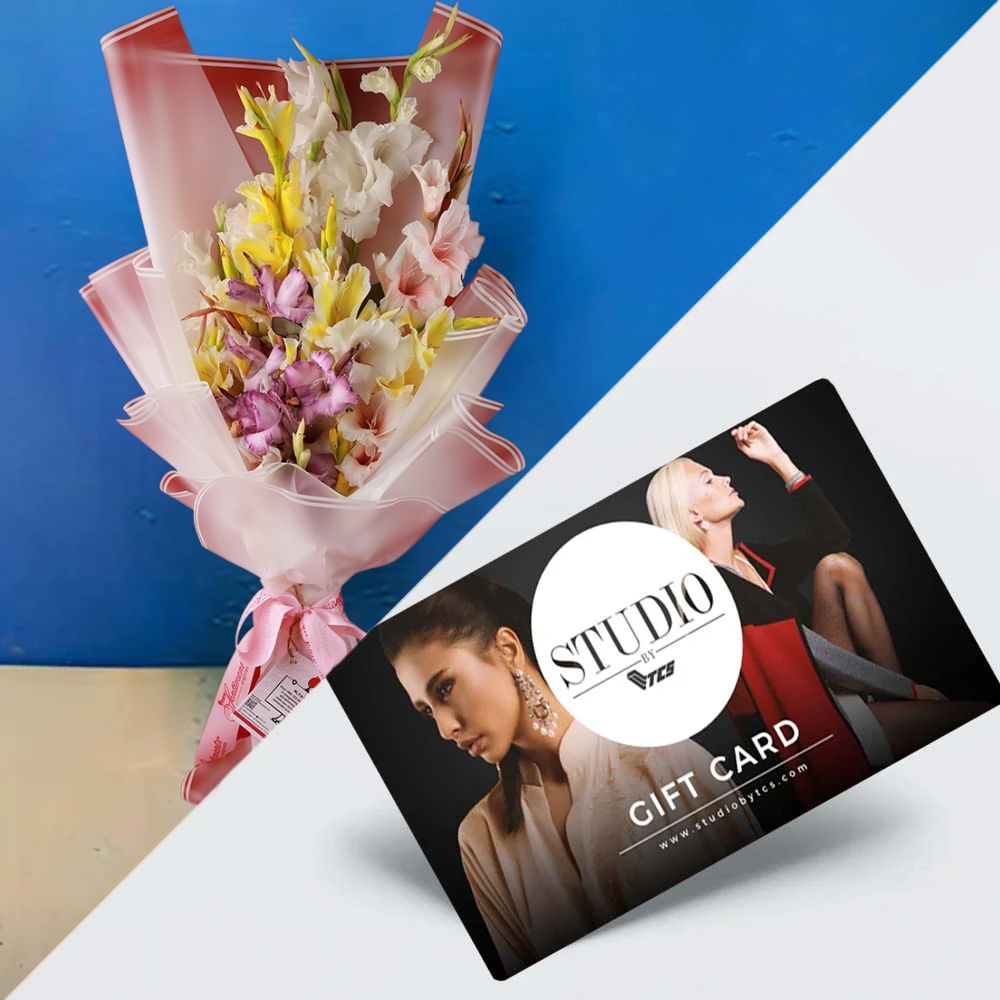 Studio by TCS Gift Card with Aurore - Gladiolus Bouquet - TCS SentimentsExpress