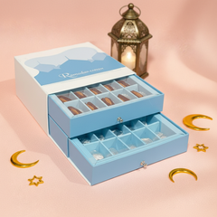Sky blue Date & Chocolate Box - TCS SentimentsExpress