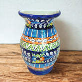 Majestic Blue Pottery Half Vase - Multani Pottery