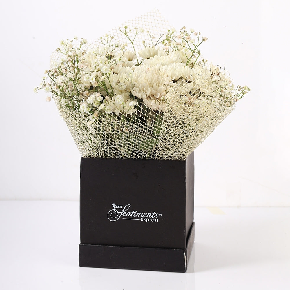 Whimsical Whites - White Chrysanthemums - TCS SentimentsExpress