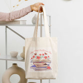 Floral Tote Bag with Custom Name