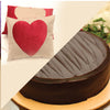 For Togetherness - Chocolate Fudge Cake with Personalized Love Struck Cushion