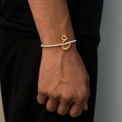 Rope Initial Bracelet