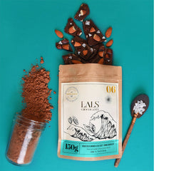 Roasted Almonds & Sea Salt in Dark Chocolate Bark Pouch