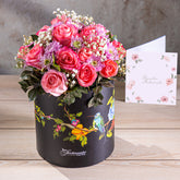 In Harmony - Pink Roses and Chrysanthemums - TCS SentimentsExpress