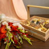 For Healthy Munching - Dry Fruit Basket & Simply Bright Bouquet