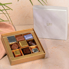 Dove Grey Leather Box of 9 Pcs - TCS SentimentsExpress