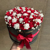 Eternal Love Candle & Rose Bouquet