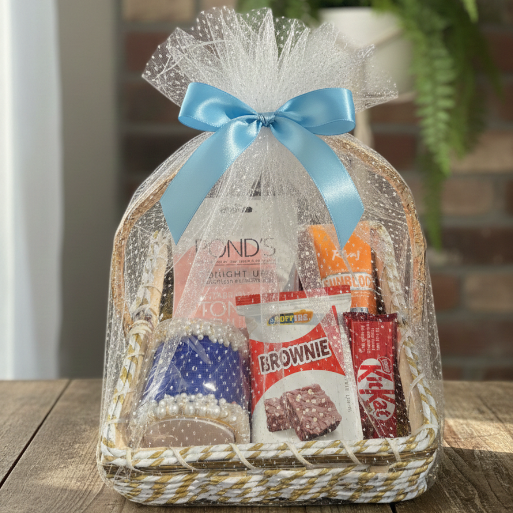 Glow & Glam Treat Basket - TCS SentimentsExpress