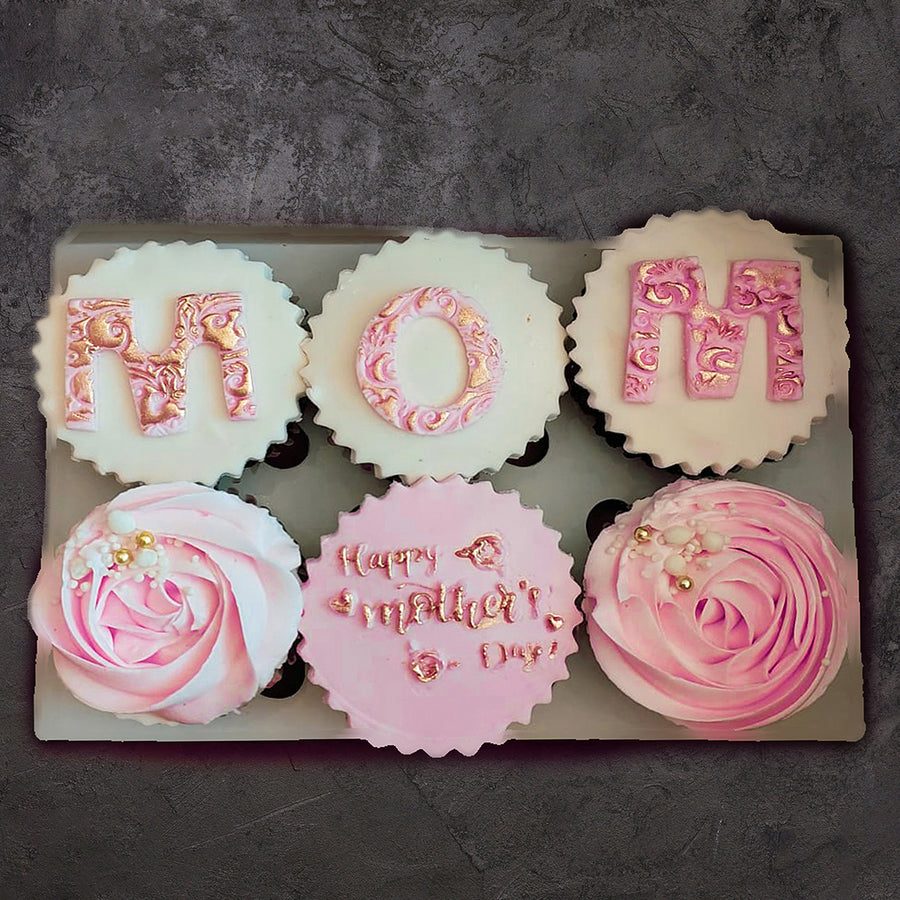 Sweet Moments: Mother's Day Cupcake Assortment (6-Pack)
