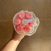 Peony Blosson Candle Bouquet