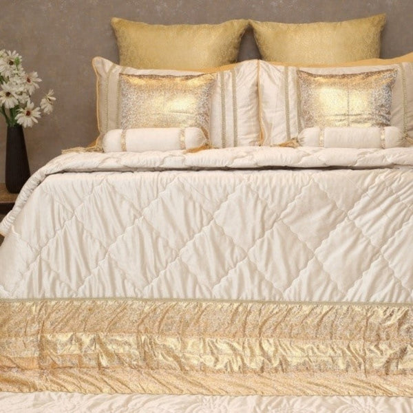 Luxury Gold Velvet Bridal Bedding Set by PTH Homes TCS SentimentsExpress