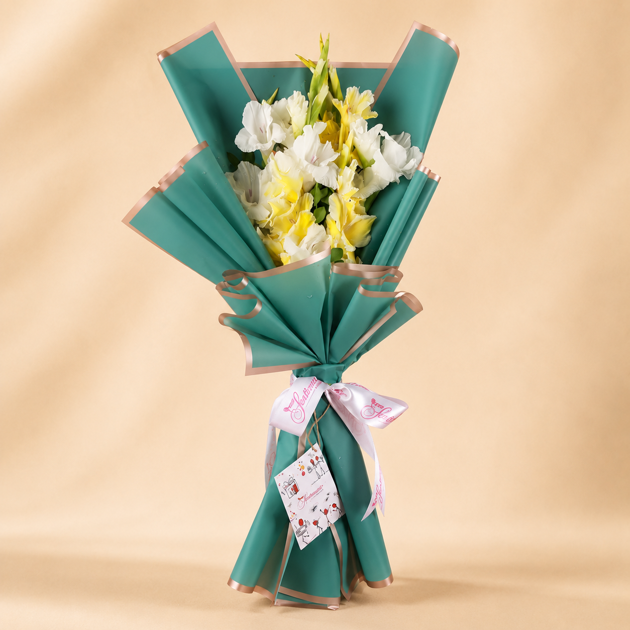 Vibrant Bouquet - Yellow Gladiolus - TCS SentimentsExpress