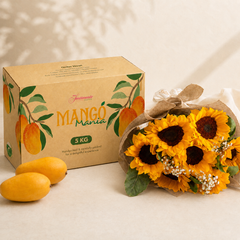 Luxe Mango 5 KG with Sunflower Bouquet