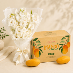 Luxe Mango 5 KG with With Love Bouquet