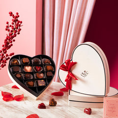 Heart-Shaped Ivory Noir - TCS SentimentsExpress