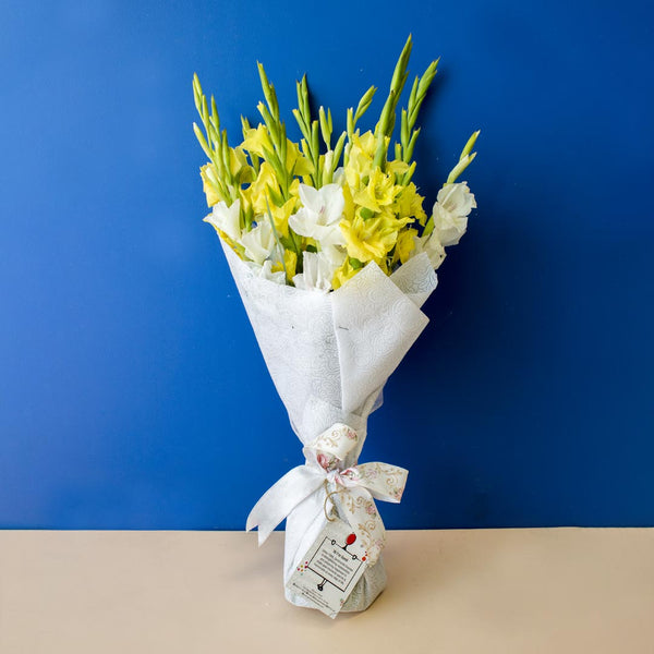 Vibrant Bouquet - Yellow Gladiolus
