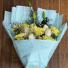 Sunlight Bouquet -  Lily, white roses and Chrysanthemums