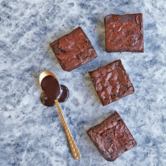 Fudgy Brownies without walnut by Coffee Planet