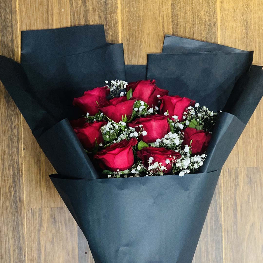 Cherish Bouquet - Imported Red Roses