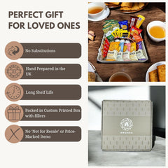 Afternoon Tea Hamper - This Tea and Coffee Hamper Gift Features 43X Items Total, Including Teabags, Coffee Bags, Mini Jams & Honey, Biscuits & More - Gift for Women & Men.