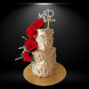 Mr & Mrs Gold Shimmer Cake 5Lbs