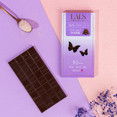 Pink Salt Dark Chocolate Bar 56%