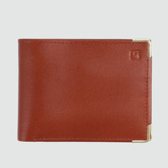 Elegant Glazed Leather Wallet for Men