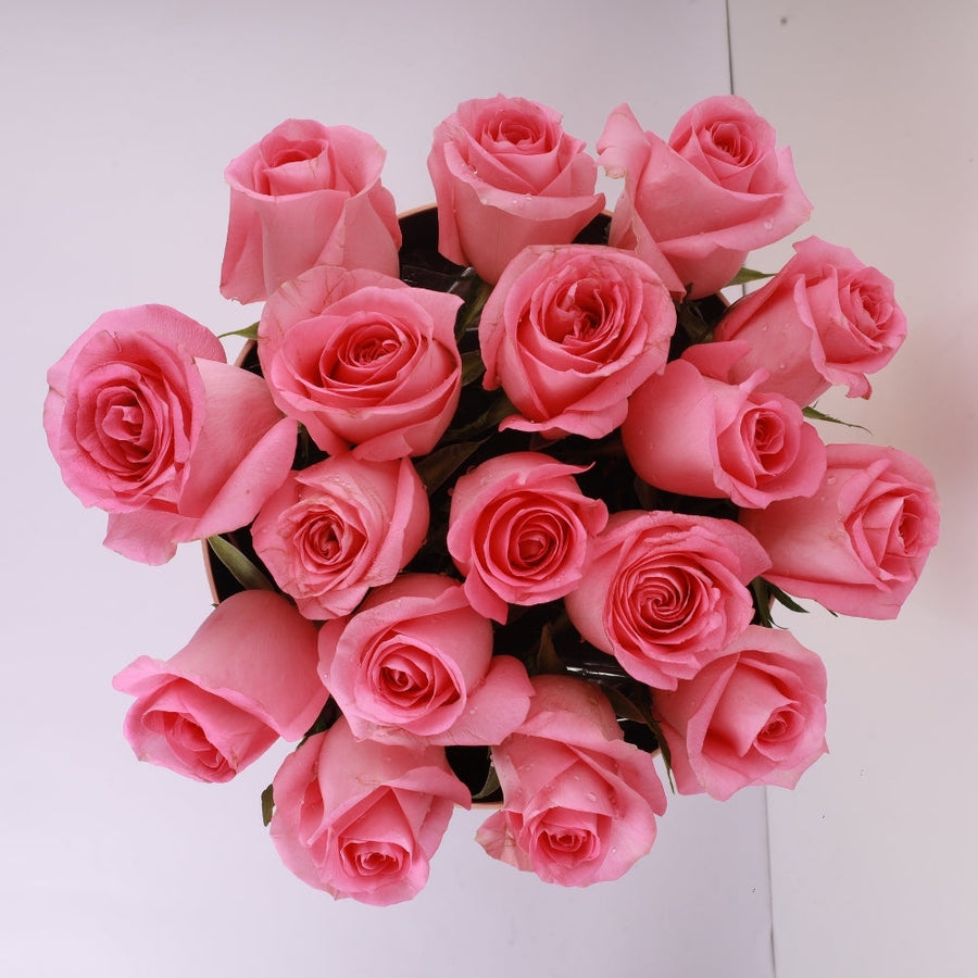 Pink Rose Box - Imported Pink Roses