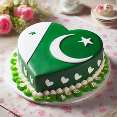 Half & Half Flag Cake - 4 LBS