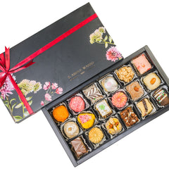 Assorted Mix Mithai Black Flora - 18 Pcs