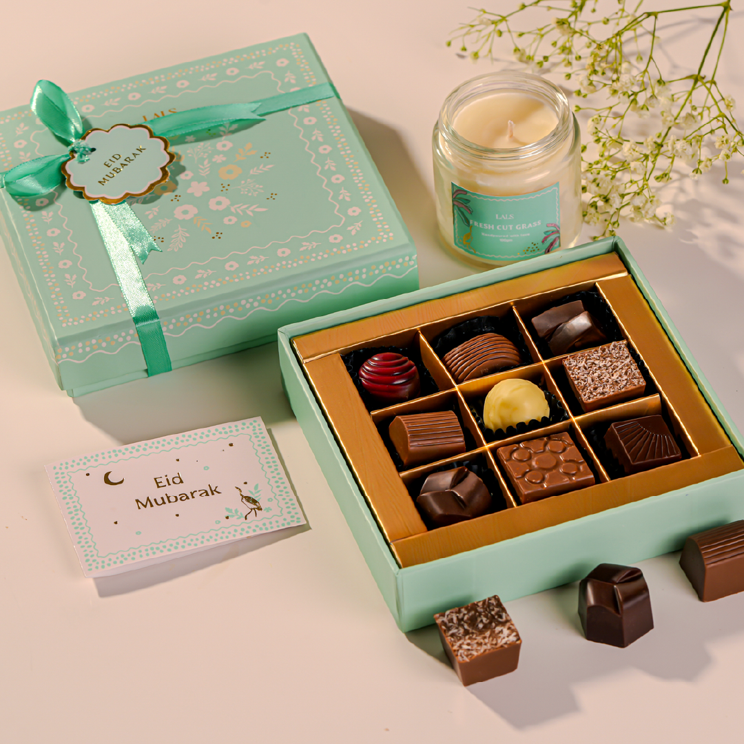 Mint Mosaic Box of 9 Pcs - TCS SentimentsExpress