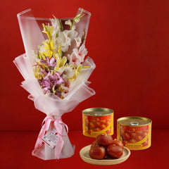 Floral Treats: Gulab Jamun with Gladiolus Charm