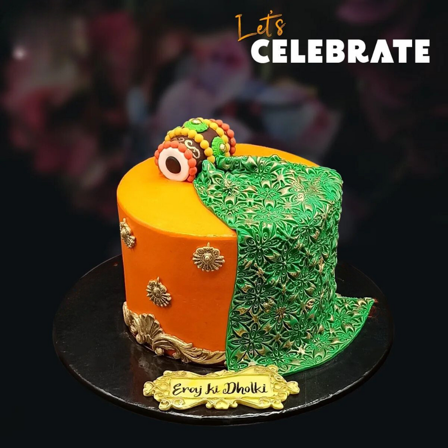 Mehndi Celebration Cake - 4 Lbs