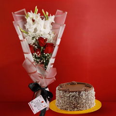 Lamington Cake 2lbs with Lavish Bouquet