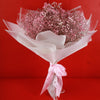 Gift box - Golden Heart With PINK GYPSO SENSATION BOUQUET