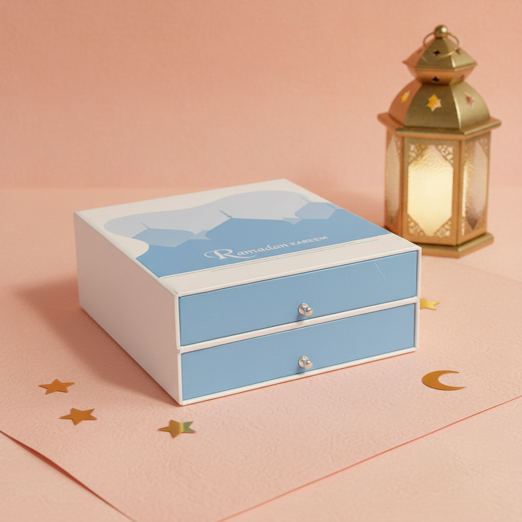 Sky blue Date & Chocolate Box - TCS SentimentsExpress