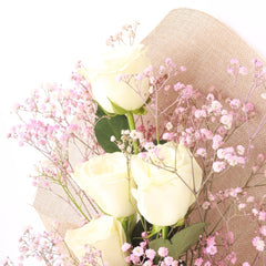 Dreamland Bouquet - White Roses