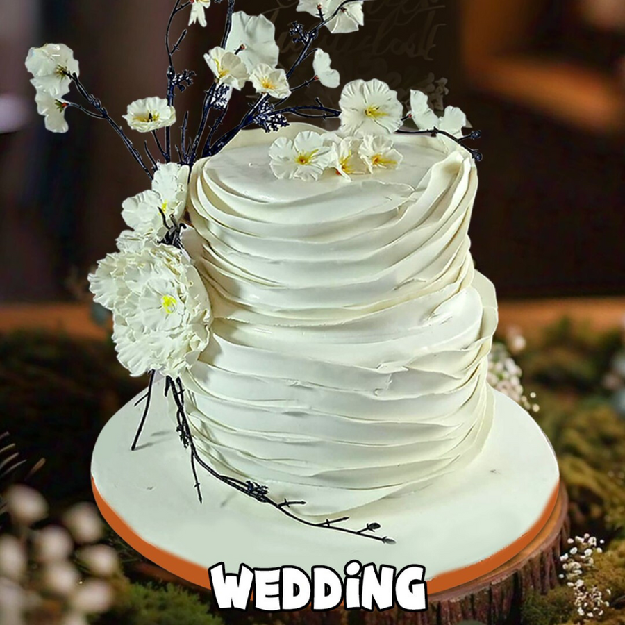 Elegance Wedding Cake - 12 Lbs