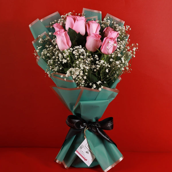 Pink Dream Bouquet - Imported Pink Roses