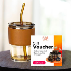 Sacha's Gift Voucher With PORTABLE TUMBLER MUG