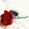 Velvet Bloom – Handcrafted Crochet Rose