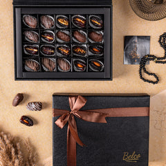 Ramadan Black Leather Wooden Box Of 20 - TCS SentimentsExpress