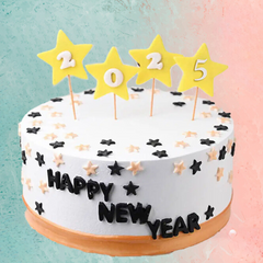 New Year Theme Cake 3 Lbs