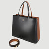 Luxe Leather Dual-Zip Handbag