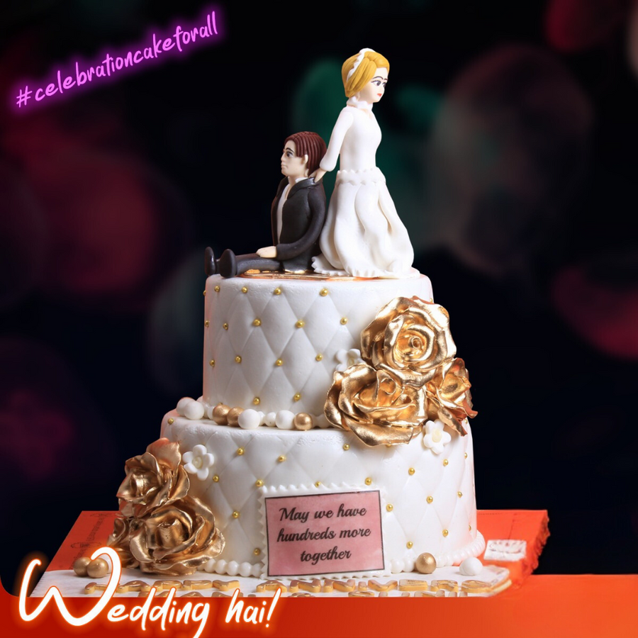 Romantic Wedding Cake - 12 Lbs