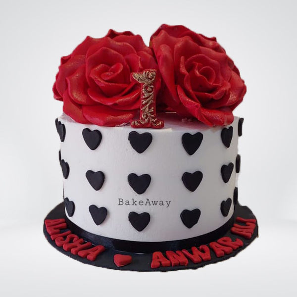 Anniversary Theme Cake 3lbs by Bake Away