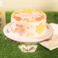 Mother's Day Vanilla Cake - TCS SentimentsExpress